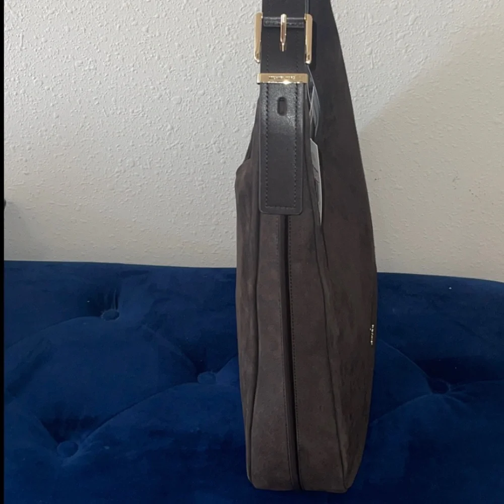 NWT Michael Kors Brown Nolita Leather Hobo Bag Large - Picture 15 of 16